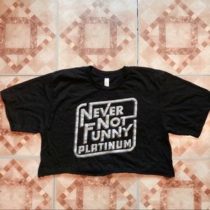 Raw Black Slogan Top